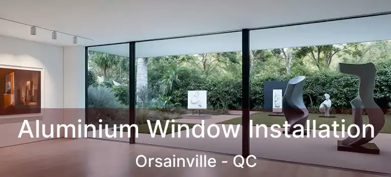  Aluminium Window Installation Orsainville - QC