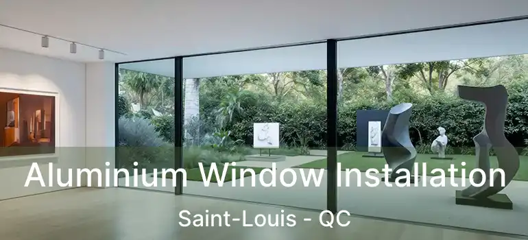  Aluminium Window Installation Saint-Louis - QC