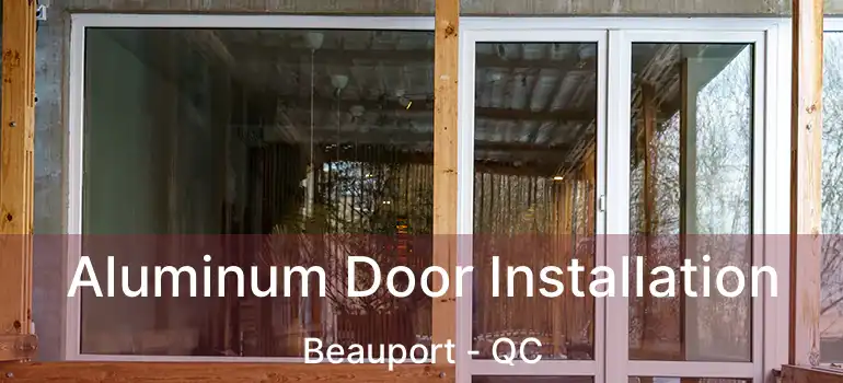  Aluminum Door Installation Beauport - QC