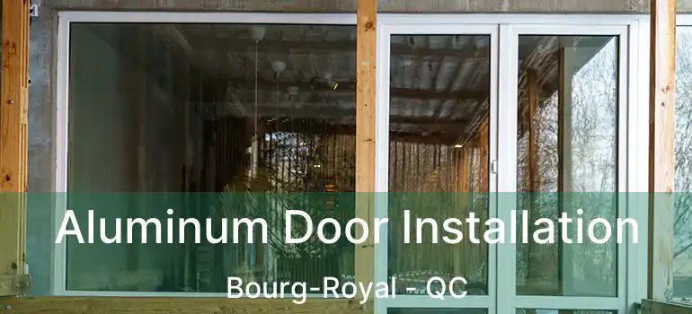 Aluminum Door Installation Bourg-Royal - QC
