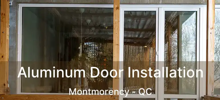  Aluminum Door Installation Montmorency - QC