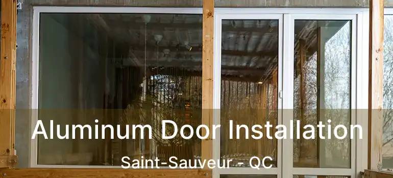  Aluminum Door Installation Saint-Sauveur - QC