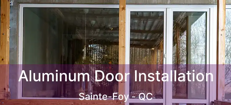  Aluminum Door Installation Sainte-Foy - QC