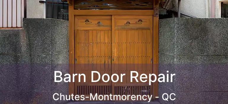  Barn Door Repair Chutes-Montmorency - QC