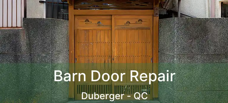  Barn Door Repair Duberger - QC