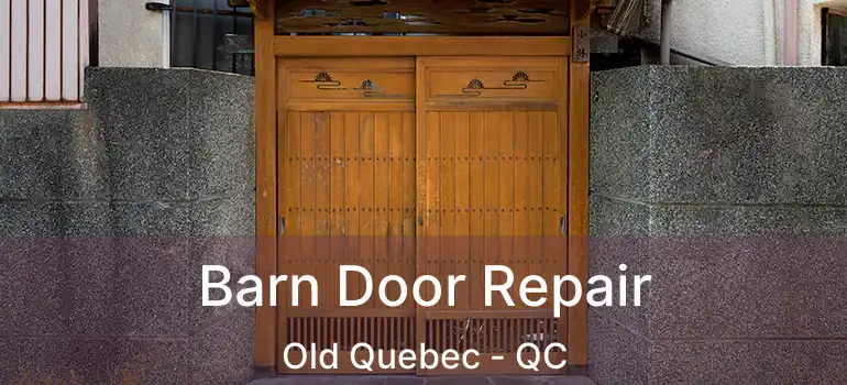  Barn Door Repair Old Quebec - QC