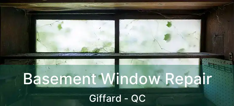  Basement Window Repair Giffard - QC