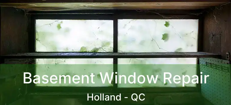  Basement Window Repair Holland - QC