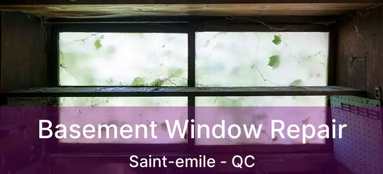  Basement Window Repair Saint-emile - QC