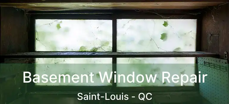  Basement Window Repair Saint-Louis - QC