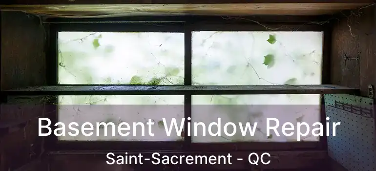  Basement Window Repair Saint-Sacrement - QC