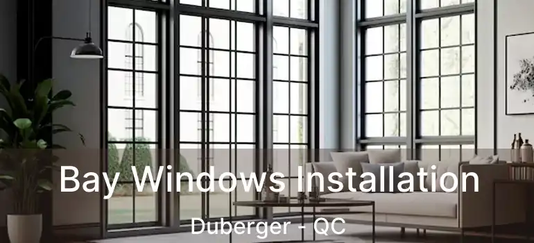  Bay Windows Installation Duberger - QC