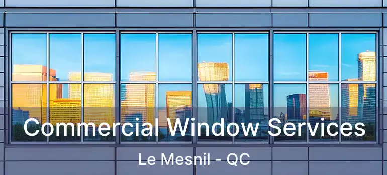  Commercial Window Services Le Mesnil - QC