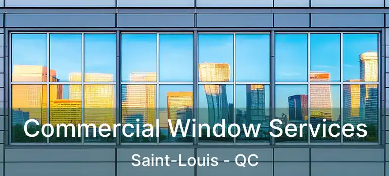  Commercial Window Services Saint-Louis - QC