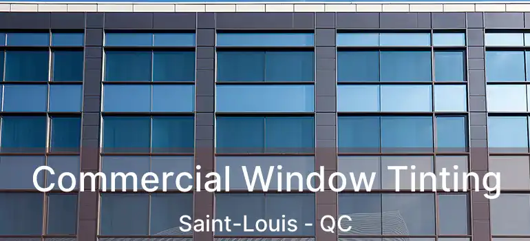  Commercial Window Tinting Saint-Louis - QC