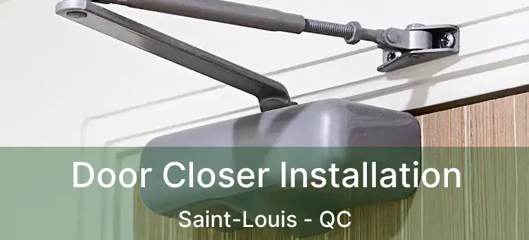  Door Closer Installation Saint-Louis - QC