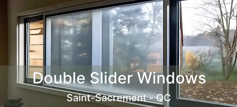 Double Slider Windows Saint-Sacrement - QC