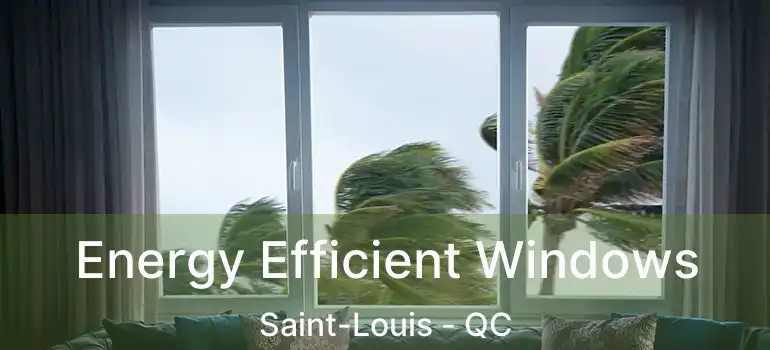  Energy Efficient Windows Saint-Louis - QC