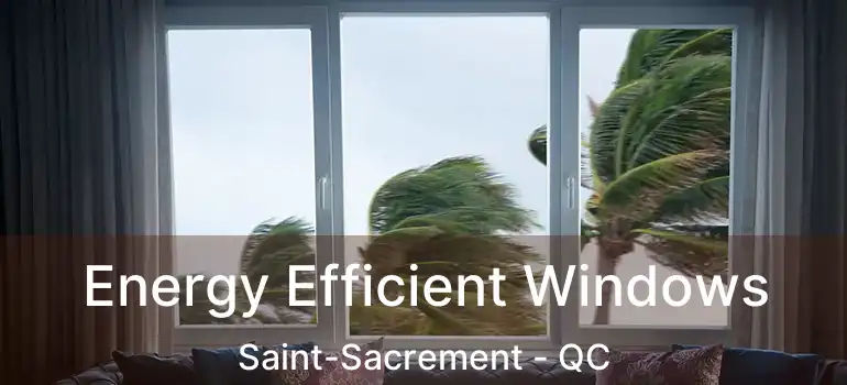  Energy Efficient Windows Saint-Sacrement - QC
