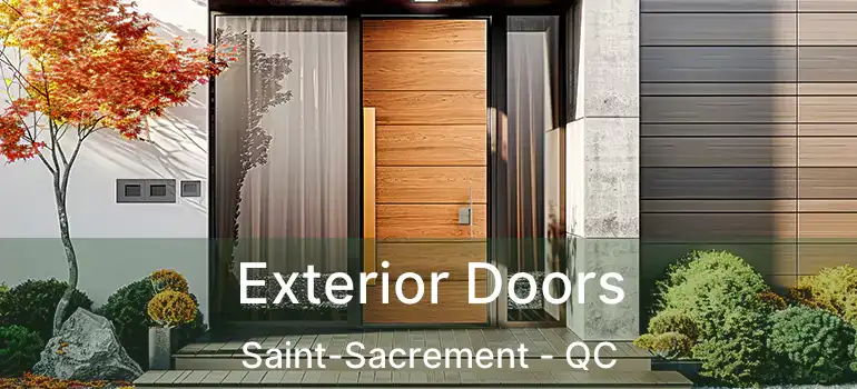  Exterior Doors Saint-Sacrement - QC