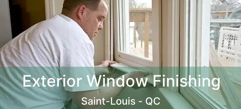  Exterior Window Finishing Saint-Louis - QC