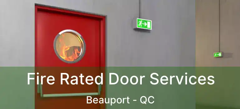  Fire Rated Door Services Beauport - QC