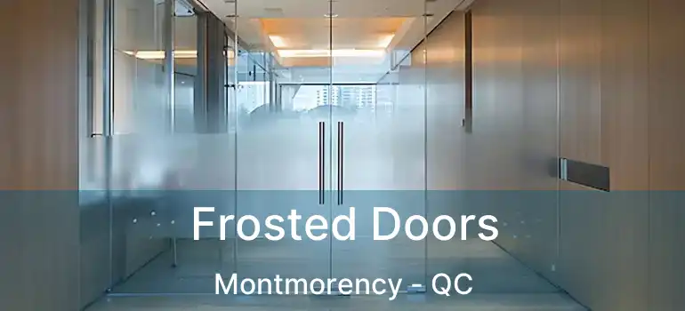  Frosted Doors Montmorency - QC