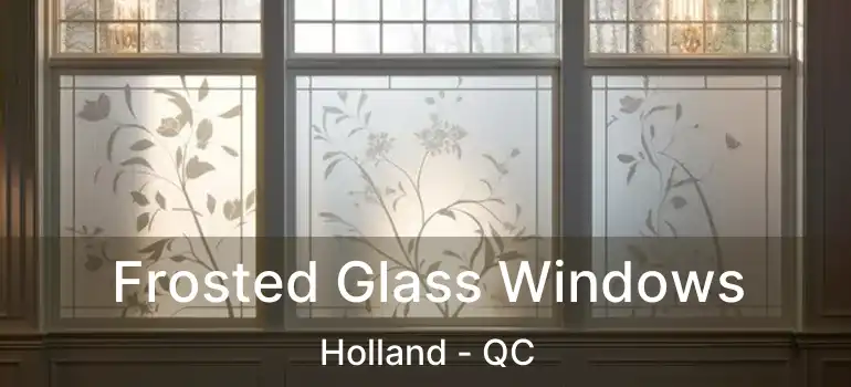  Frosted Glass Windows Holland - QC