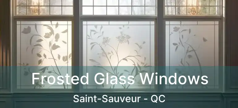  Frosted Glass Windows Saint-Sauveur - QC