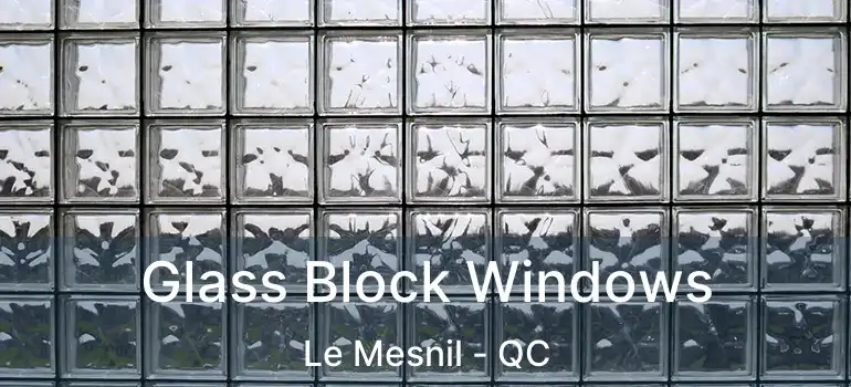  Glass Block Windows Le Mesnil - QC