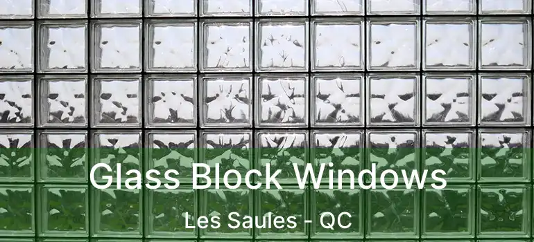  Glass Block Windows Les Saules - QC