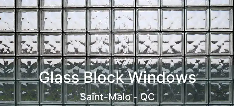  Glass Block Windows Saint-Malo - QC