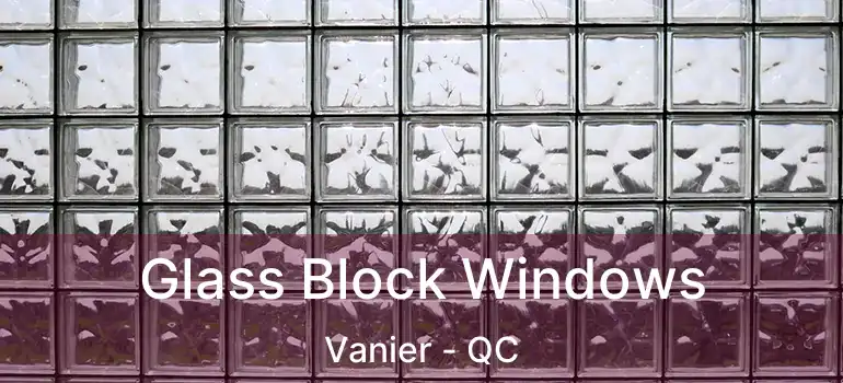 Glass Block Windows Vanier - QC