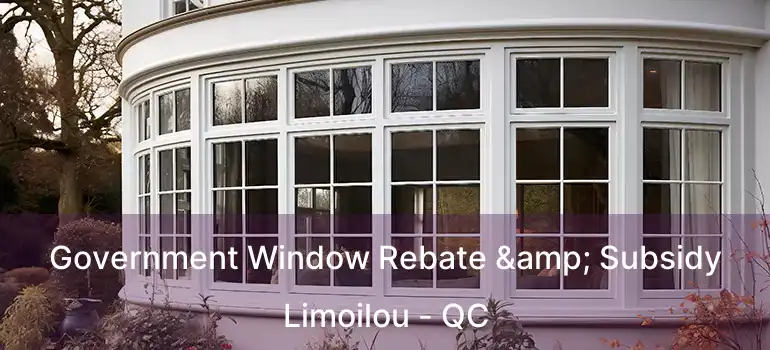  Government Window Rebate & Subsidy Limoilou - QC