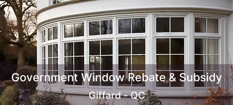  Government Window Rebate & Subsidy Giffard - QC
