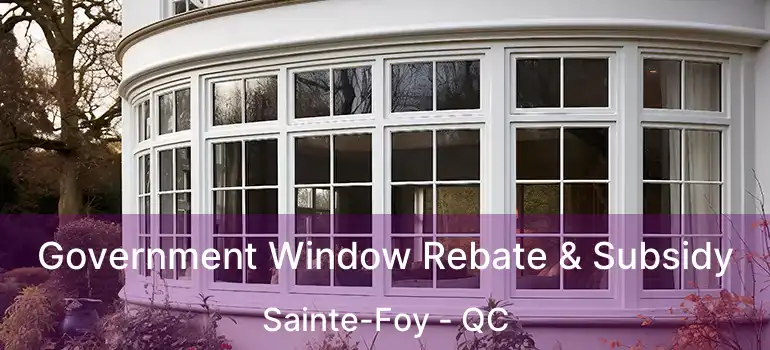 Government Window Rebate & Subsidy Sainte-Foy - QC