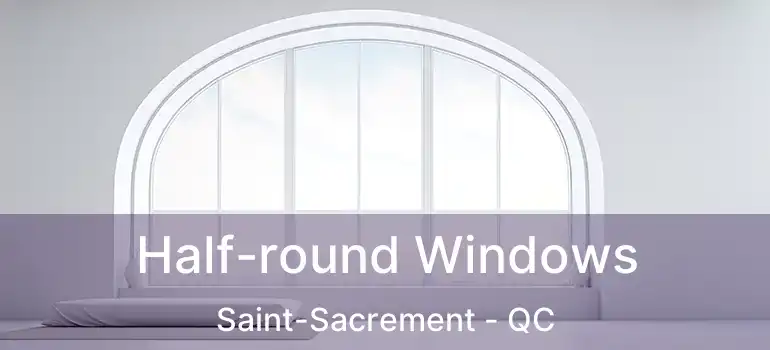  Half-round Windows Saint-Sacrement - QC