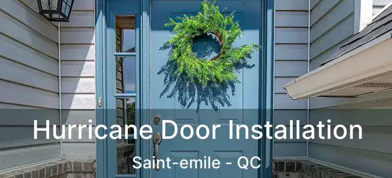  Hurricane Door Installation Saint-emile - QC