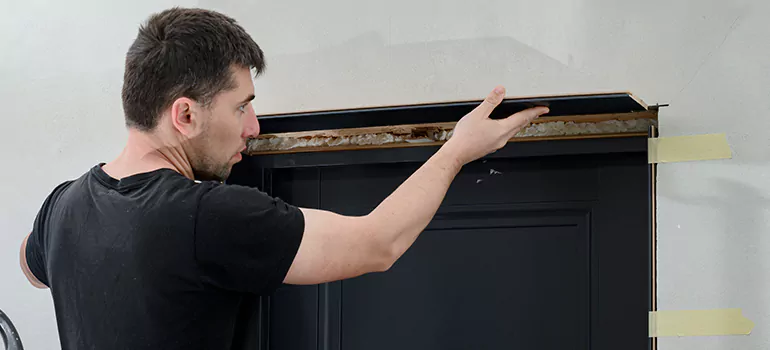 Wood Door Hole Repair in Quebec City, QC