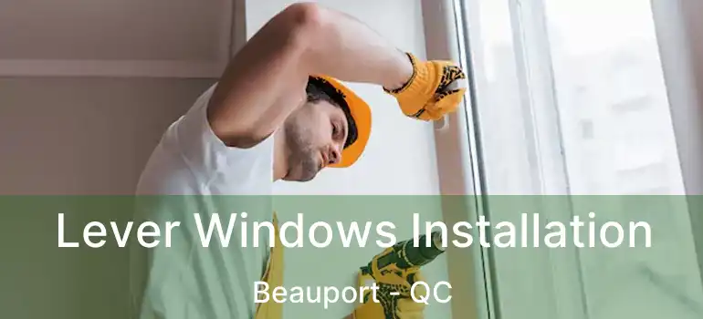  Lever Windows Installation Beauport - QC