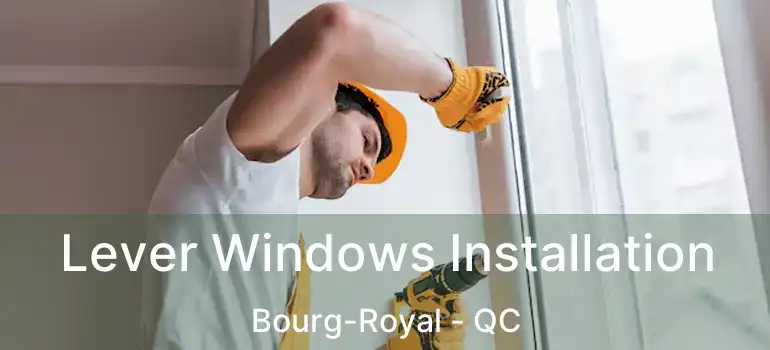 Lever Windows Installation Bourg-Royal - QC