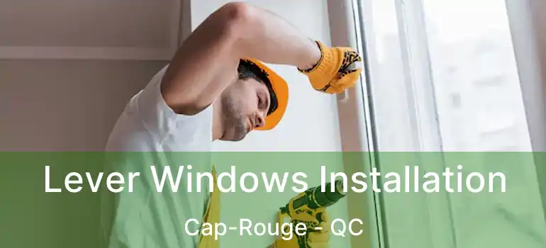  Lever Windows Installation Cap-Rouge - QC