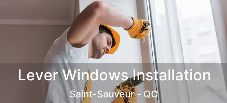  Lever Windows Installation Saint-Sauveur - QC