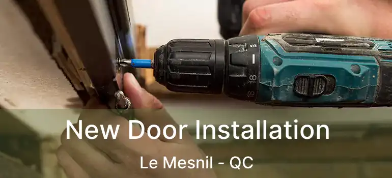  New Door Installation Le Mesnil - QC
