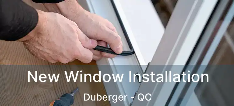  New Window Installation Duberger - QC