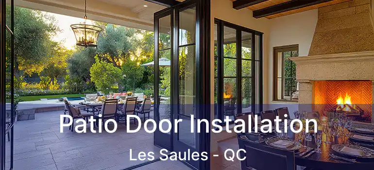  Patio Door Installation Les Saules - QC