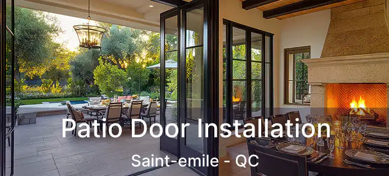  Patio Door Installation Saint-emile - QC