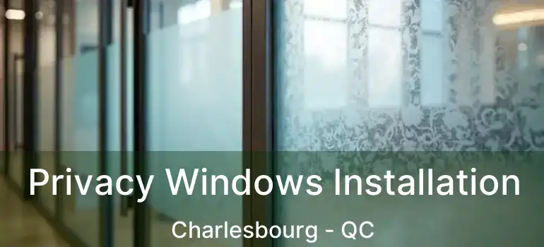  Privacy Windows Installation Charlesbourg - QC