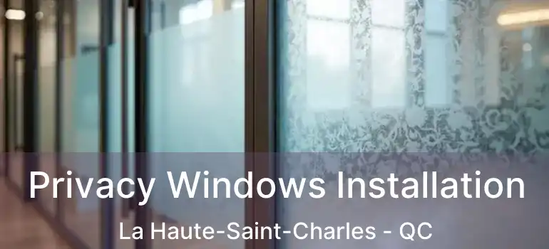  Privacy Windows Installation La Haute-Saint-Charles - QC