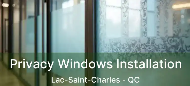  Privacy Windows Installation Lac-Saint-Charles - QC
